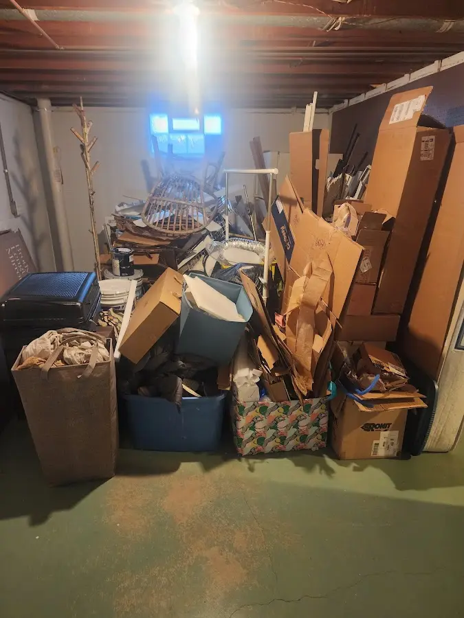 Roll-off dumpster container at job site for Concrete Dumpster Rental in Grambling